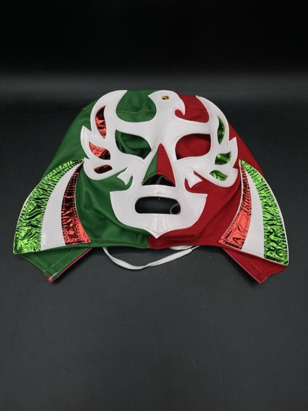 Mexican Lucha Libre Wrestling Mask Red Green White Rey Mysterio #2 - Picture 2 of 7